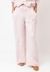 d.e.c.k by Decollage One Size Linen Trousers, Pink