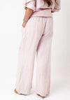 d.e.c.k by Decollage One Size Linen Trousers, Pink