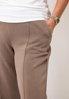 d.e.c.k. By Decollage Basic Straight Leg Trousers, Taupe