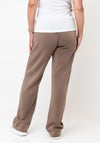 d.e.c.k. By Decollage Basic Straight Leg Trousers, Taupe
