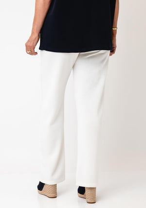d.e.c.k By Decollage Straight Leg Joggers, White