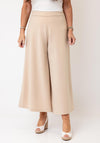 d.e.c.k By Decollage Basic Wide Leg Casual Trouser, Beige