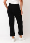 d.e.c.k By Decollage High Waisted Wide Leg Trousers, Black