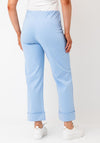 d.e.c.k By Decollage High Waisted Wide Leg Trousers, Sky Blue