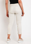 D.e.c.k by Decollage Drawstring Waist Slim Leg Trouser, Beige