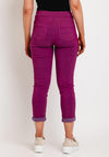 D.E.C.K by Decollage Drawstring Waist Slim Leg Trouser, Magenta
