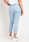 D.e.c.k By Decollage Drawstring Waist Slim Leg Trousers, Sky