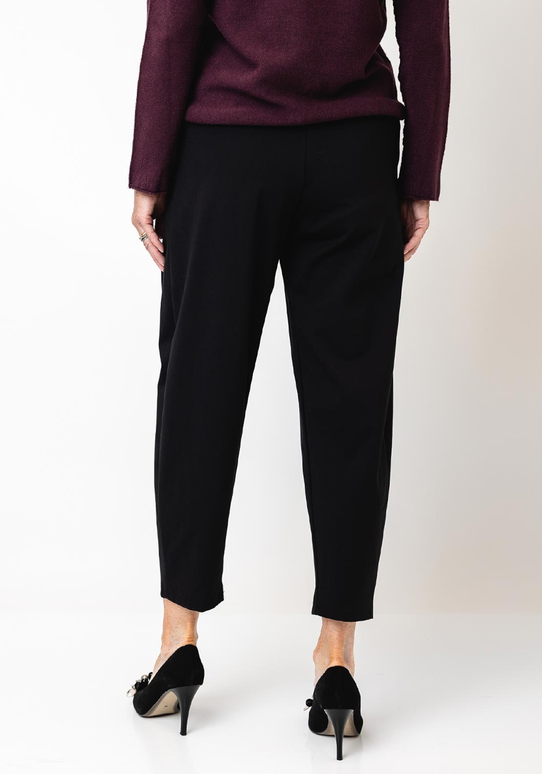 D.E.C.K by Decollage Barrel Trousers, Black