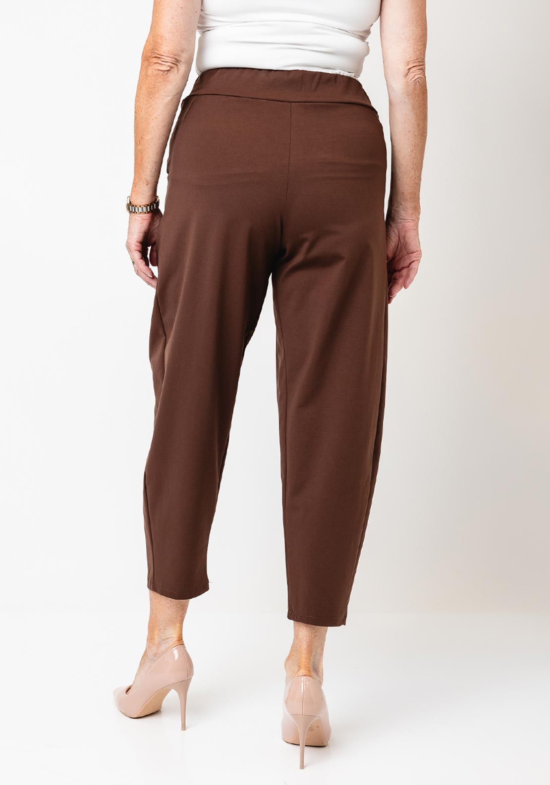 D.E.C.K by Decollage Barrel Trousers, Brown