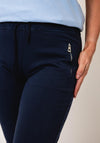 D.E.C.K By Decollage Zipped Slim Leg Joggers, Navy