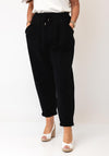 d.e.c.k By Decollage Wide Leg Joggers, Black