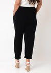 d.e.c.k By Decollage Wide Leg Joggers, Black