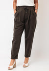 d.e.c.k By Decollage Wide Leg Joggers, Chocolate Brown
