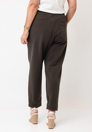d.e.c.k By Decollage Wide Leg Joggers, Chocolate Brown