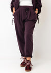d.e.c.k By Decollage Wide Leg Joggers, Purple