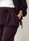 d.e.c.k By Decollage Wide Leg Joggers, Purple