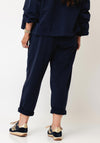 d.e.c.k By Decollage Wide Leg Joggers, Navy