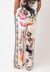 D.e.c.k by Decollage One Size Printed Trousers, Cream