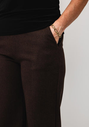 DECOLLAGE DECK HERRINGBONE TROUSER