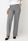 d.e.c.k by Decollage Wide Leg Herringbone Elasticated Trousers, Beige