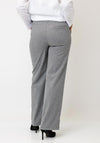 d.e.c.k by Decollage Wide Leg Herringbone Elasticated Trousers, Beige