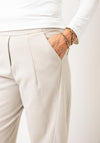 DECOLLAGE DECK HERRINGBONE BARREL TROUSER