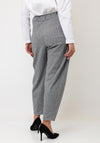 d.e.c.k by Decollage Herringbone Barrell Trousers, Light Grey