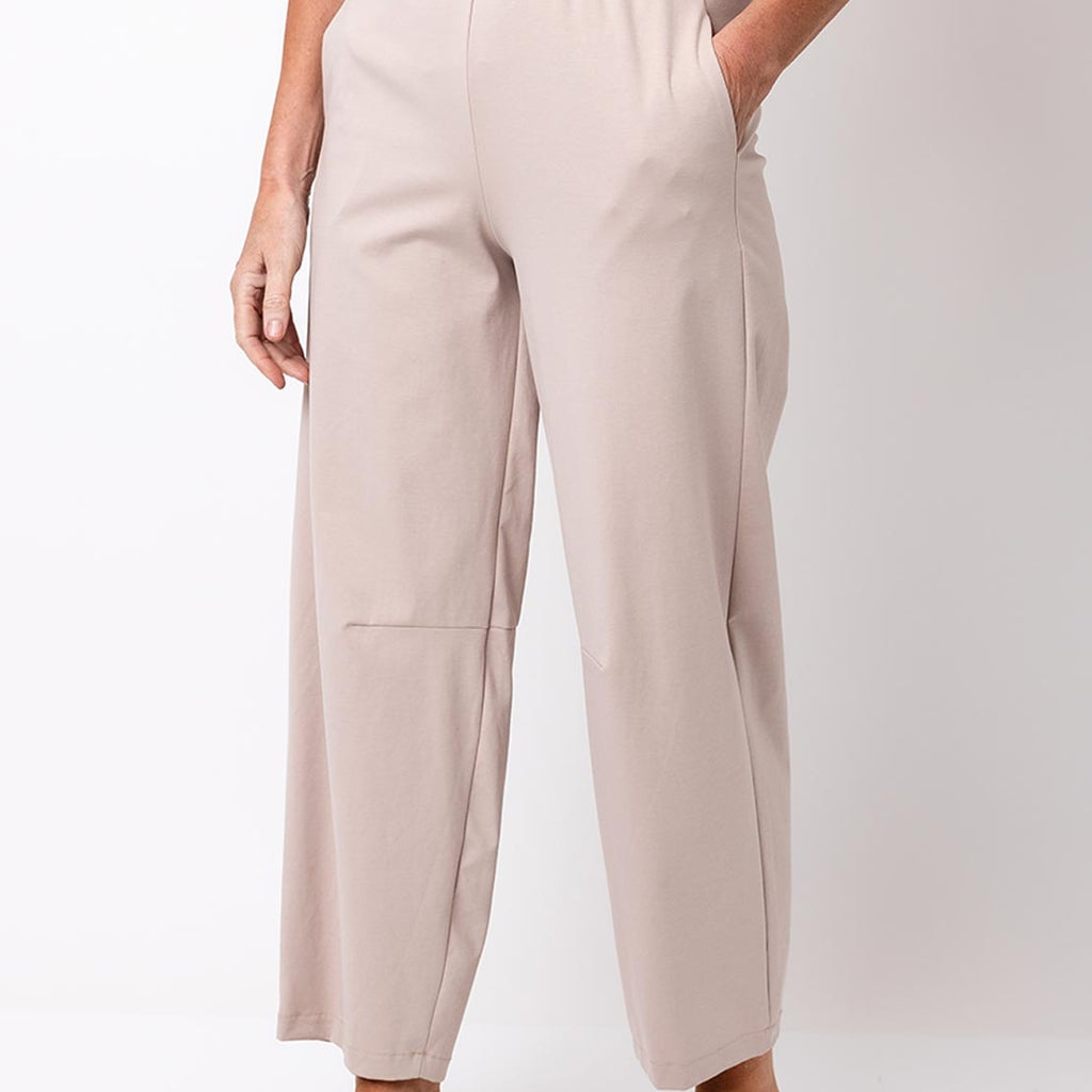 by Decollage Wide Leg Tapered Trousers, Beige McElhinneys