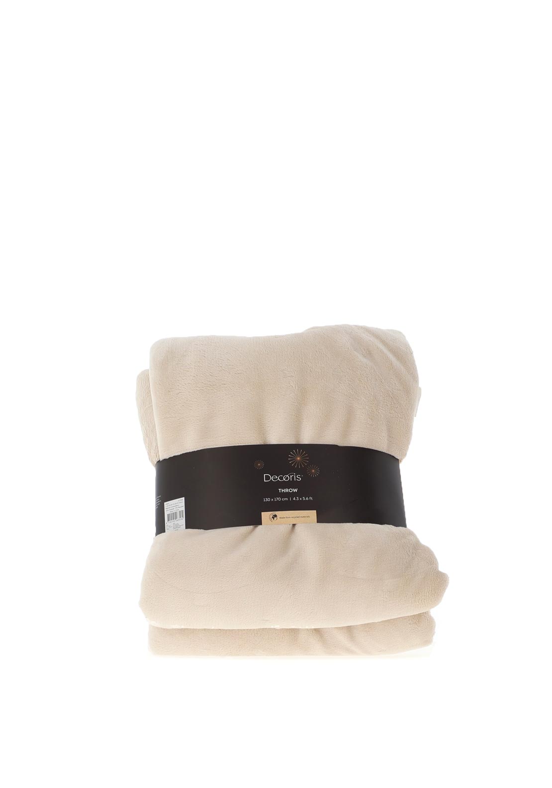 Kaemingk Large Soft Embossed Tree Throw, Cream