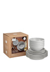 Denby 12 Piece Tableware Set, Dove Grey