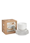 Denby 12 Piece Tableware Set, Cotton White