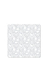 Denby Set of 6 Grey Floral Placemats, Grey