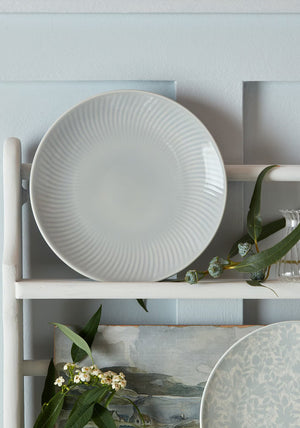 Denby Porcelain Arc Small Plate, Grey