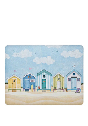 Denby Seaside Set of 6 Placemats, Blue Multi