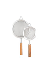 Denby Acacia and Stainless Steel Set of 2 Sieves