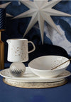 Denby Porcelain Stars Turkey Serving Dish, White