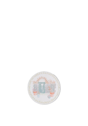 Denby Set of 6 Walled Garden Coasters, White Multi