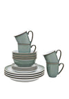 Denby Regency Green 16 Piece Tableware Set