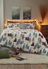 Deyongs Winter Bears Sherpa Duvet Cover Set, White & Blue