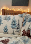 Deyongs Winter Bears Sherpa Duvet Cover Set, White & Blue