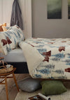 Deyongs Winter Bears Sherpa Duvet Cover Set, White & Blue