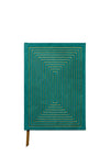 Designworks Ink Hard Cover Suede Cloth Journal, Green