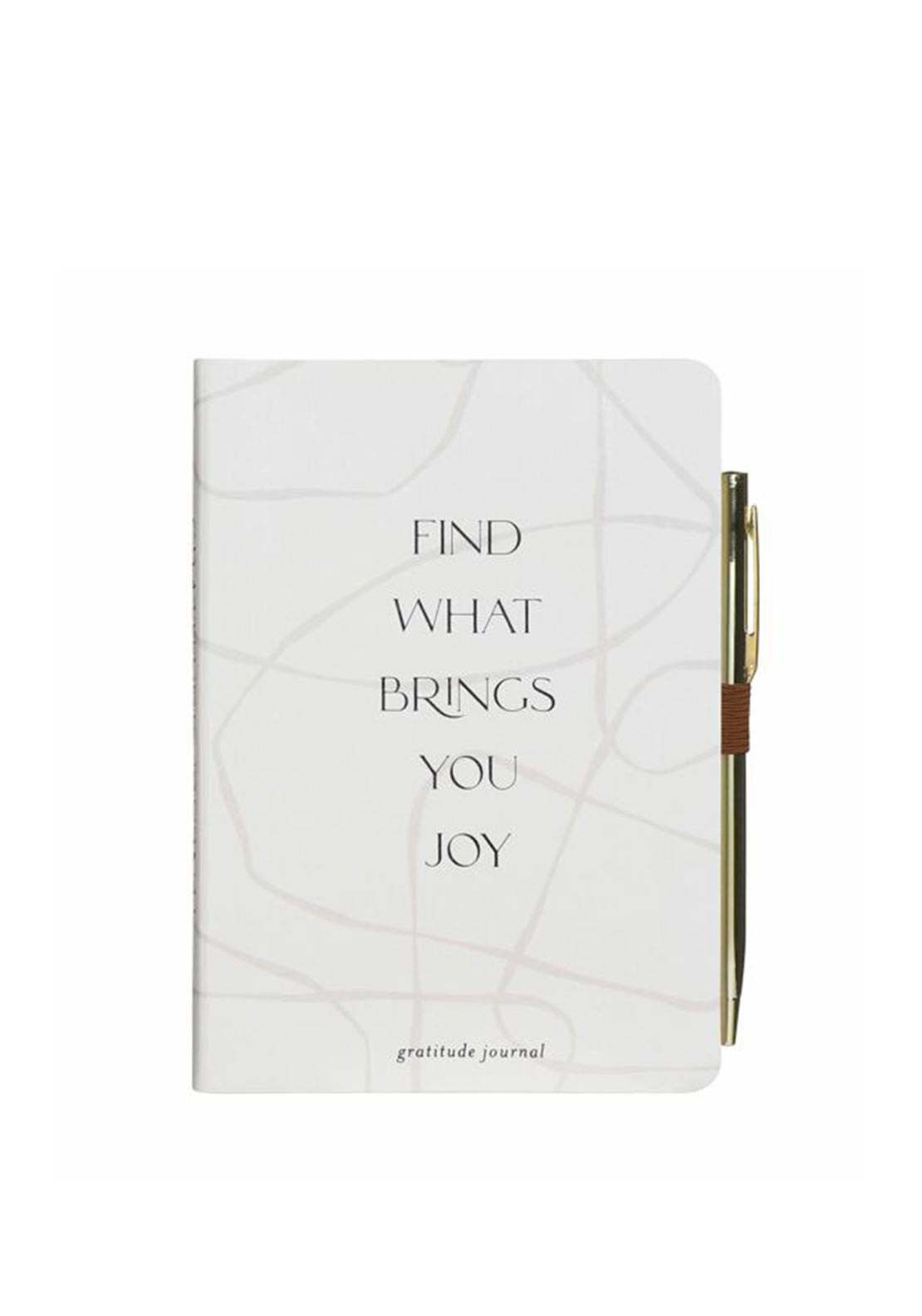 Designworks Ink Find What Brings You Joy Gratitude Journal, Cream