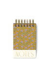 Designworks Ink Vintage Floral Mini Notepad, Gold