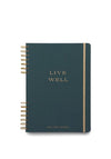 Designworks Ink Live Well Wellbeing Journal, Green