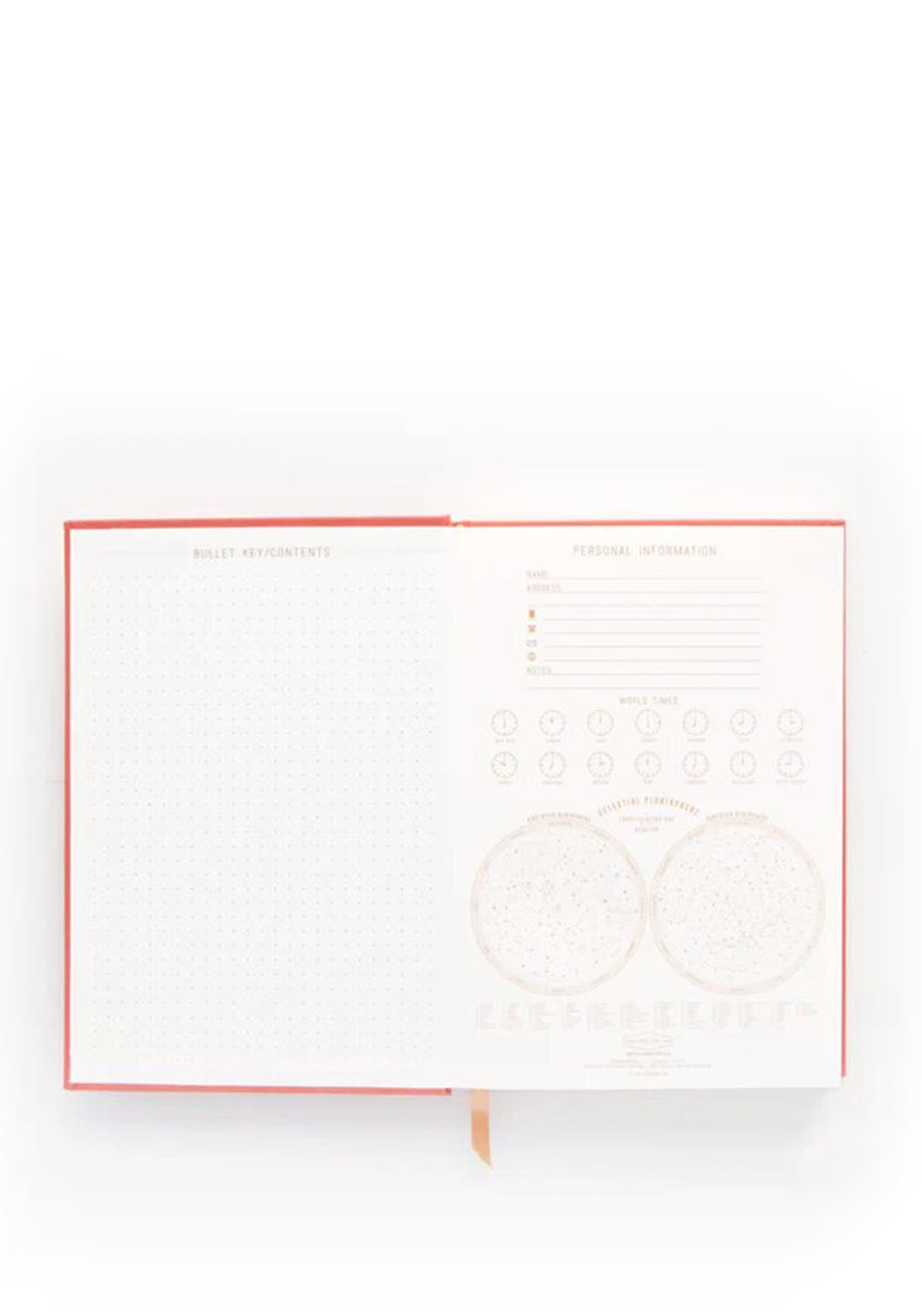 Designworks Ink Hard Cover Suede Cloth Journal, Orange