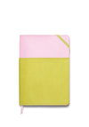 Designworks Ink Vegan Leather Pocket Journal, Pink and Green