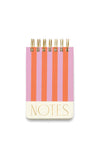 Designworks Ink Striped Notepad, Pink and Orange