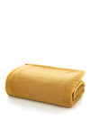 Deyongs Snuggle Touch Large Deluxe Microfibre Throw, Ochre