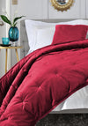 Deyongs Velvet Dot Large Bedspread, Berry